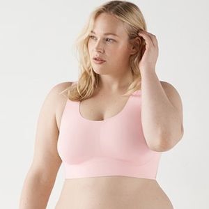 True & Co Body Lift Scoop Neck Bra in Retro Pink